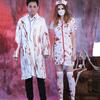 Хэллоуин Ужас Кровь Медсестра Костюм Женский Мужской Костюм Доктора Пара Праздник Террор Косплей Хэллоуин Ролевая Игра Костюм