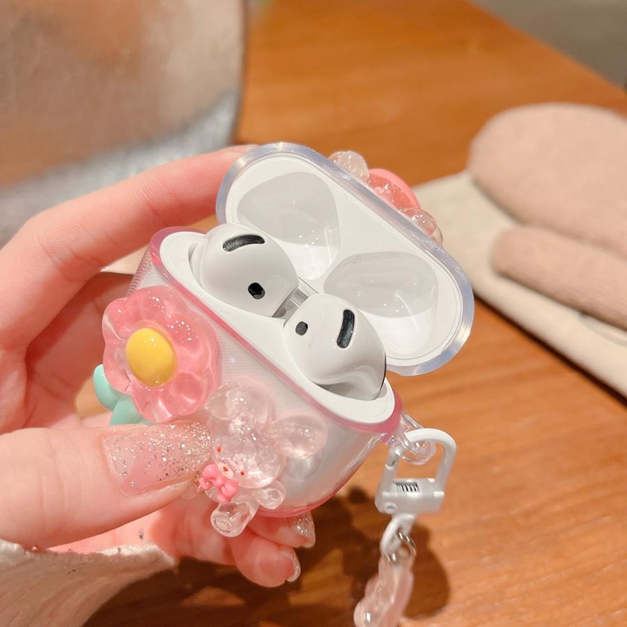 Wireless Bluetooth Earbuds Cute Fruit Pendant Case for AirPods 4 Redmi Buds 5 Pro Samsung Buds Live2 Anti-Scratch and Shockproof Protective Cover