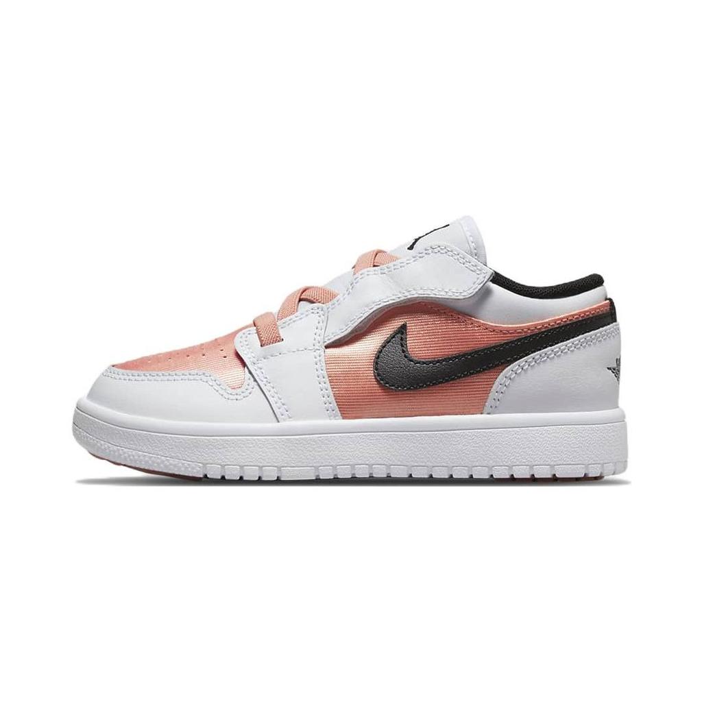 Детские кроссовки Air Jordan 1 Low ALT PS Light Madder Root Розовый Черный Белый DM8966-801