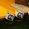 Ювелирные изделия Новый тренд Ретро Дворцовый стиль Эмалированные серьги Женские Легкие роскошные серьги Вечеринка Фестивальные подарки