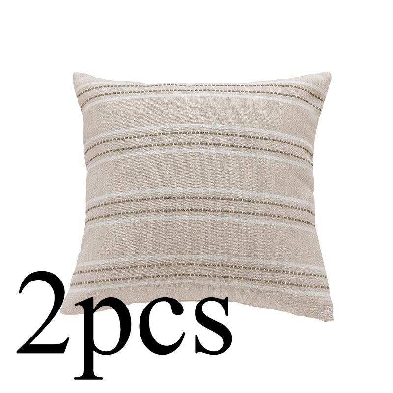 Набор из 2 наволочек в стиле бохо 18x18, нейтральная наволочка для дивана, современные акцентные наволочки в фермерском стиле для дивана-кровати в гостиной