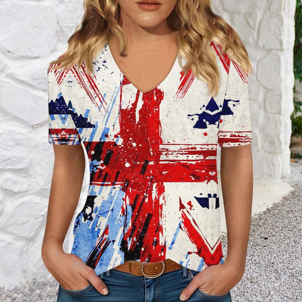 T Shirts Short Sleeve V Neck Tees For Women Fashion Tops Trendy Lightweight Soft Casual Summer Top