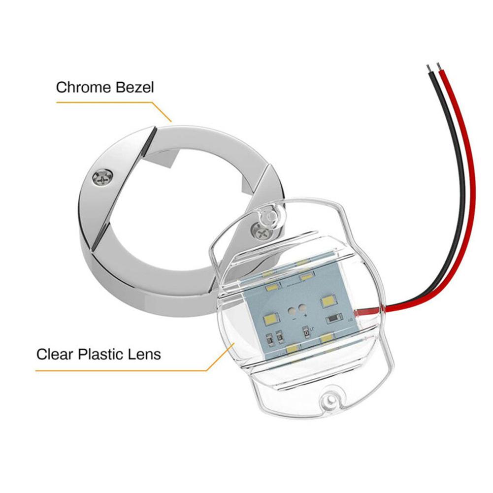 12В-24В постоянного тока Светодиодные кормовые огни Белый свет для кокпита Лампа Широкий угол свечения
