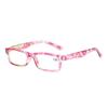 Women Portable Vintage Flowers Ultra Light Frame Reading Glasses Eyeglasses Eye Protection
