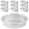 10 Pcs Oval Mold Cake Pan Mini Tins Tart Molds for Baking Round Wedding Pans Flan