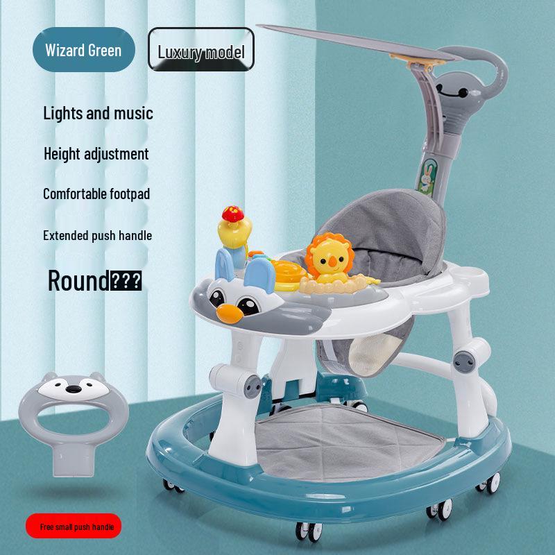 Multifunctional Baby Walker: Anti-Rollover, Sit & Learn Push Car