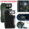1/2 шт. G5 Перезаряжаемый EDC Мощный RGB Фонарик, 400 Люмен Портативный Плоский Мини-Фонарик, Магнитный Брелок-Фонарик