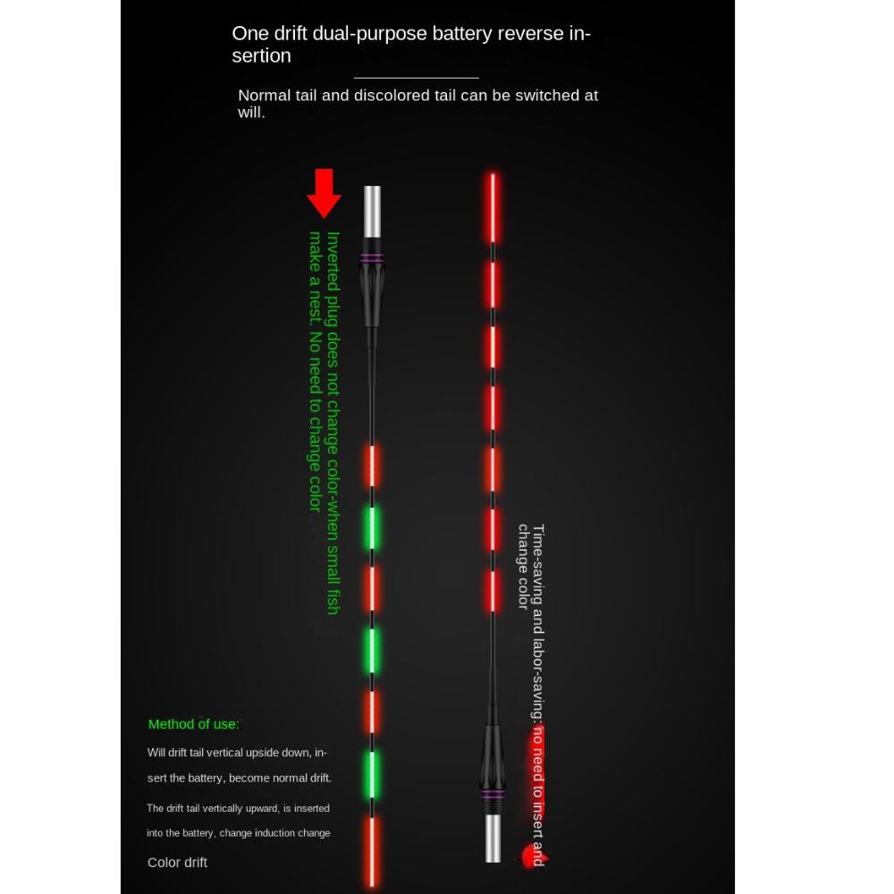 1 шт. светящийся светодиодный рыболовный умный поплавок, сверхчувствительный ночной поплавок для ночной рыбалки