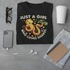 Just a Girl Who Loves Snakes Women T Shirt Funny Snake Lover  Girls Tee
