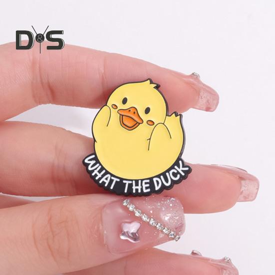 Значок в виде утёнка из мультфильма, украшение в виде животного, брошь из сплава, шляпа, шарф, сумка, украшение на лацкан, булавка, подарок на день рождения, выпускной, Рождество