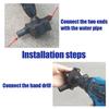 Portable Electric Drill Pump Self Priming Liquid Transfer Tool For Water Oil Diesel Fluid Home Garden Aquarium Pool Camping