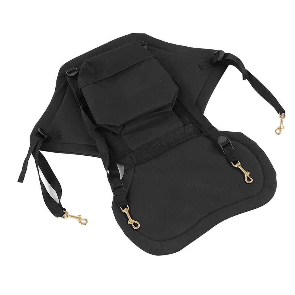 Detachable Adjustable Padded Kayak Seat Canoe Backrest Drifting Cushion with Strap