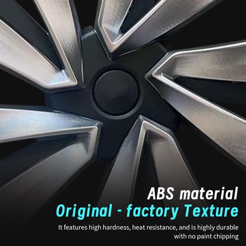 4PCS for New Model Y 2025-2026 Juniper 19in Turbine Style Hubcap Rim Cover Accessories Hub Cap Automobile Wheel Cap for Tesla