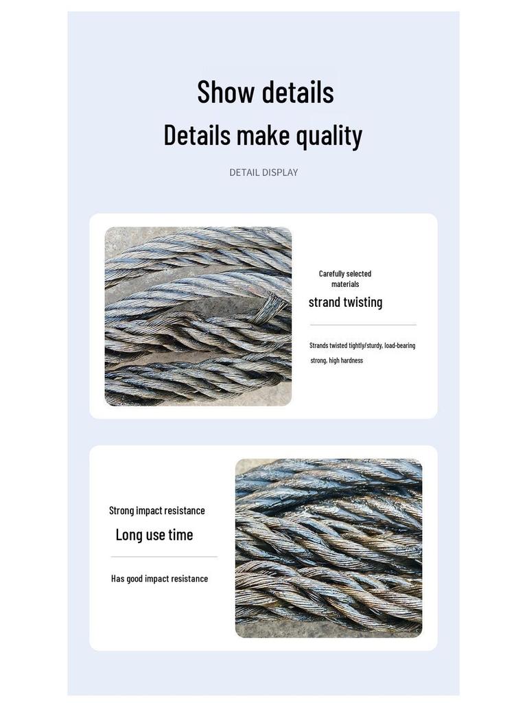 Machine-Braided Hand-Braided Wire Rope Slings with Oiled Hemp Core – Various Specifications