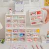 Modular Plastic Desk Organizer and Cosmetic Storage Box