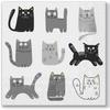 Serviettes En Papier - Chats Gris - 33 X 33 Cm - Lot De 20 - Jetables Et Décoratives