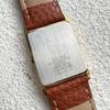 Used SEIKO Tank Roman Rectangular Men's Watch Gold