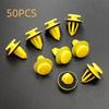50pcs Yellow and Black Plastic Door Handle Fasteners Universal for Car and Van Accessories, Car Accessory Fasteners