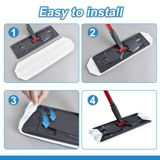 Yousheng Сменная насадка для швабры для O-Cedar H2Pro Влажная насадка из микрофибры Защита от загрязнений Волокна высокой плотности Насадка для мытья пола