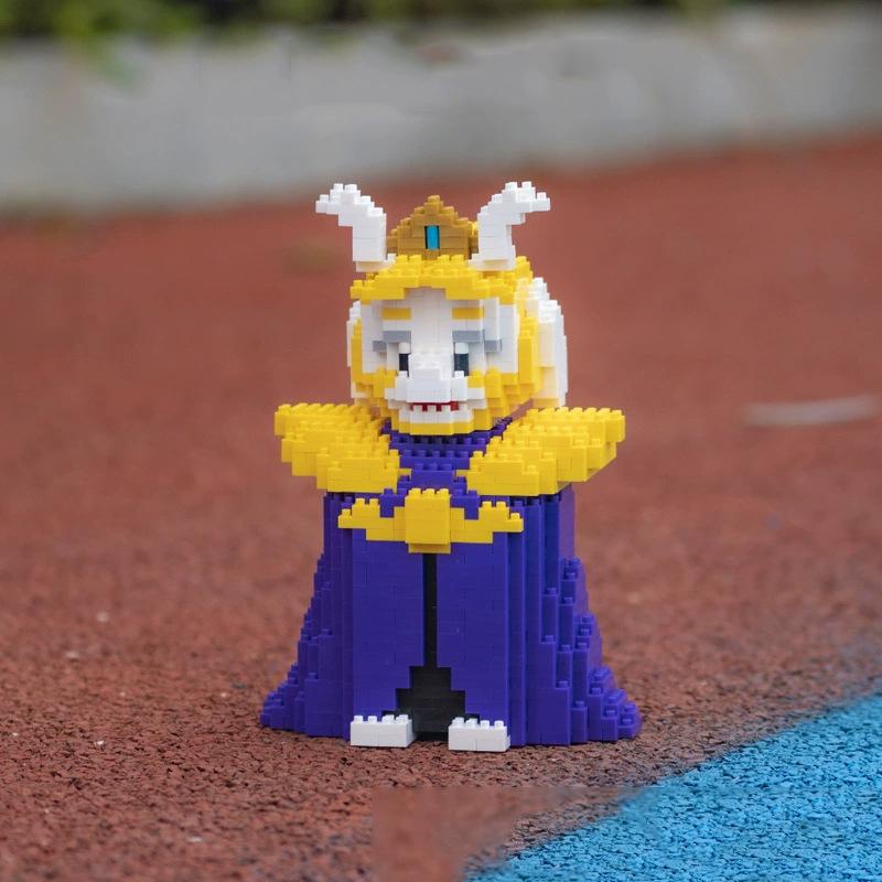 Микро строительные блоки Undertale Ториэль Санс Алмазная собранная игровая модель Монстр Мини Кирпич Фигурка Зомби Детские игрушки в подарок