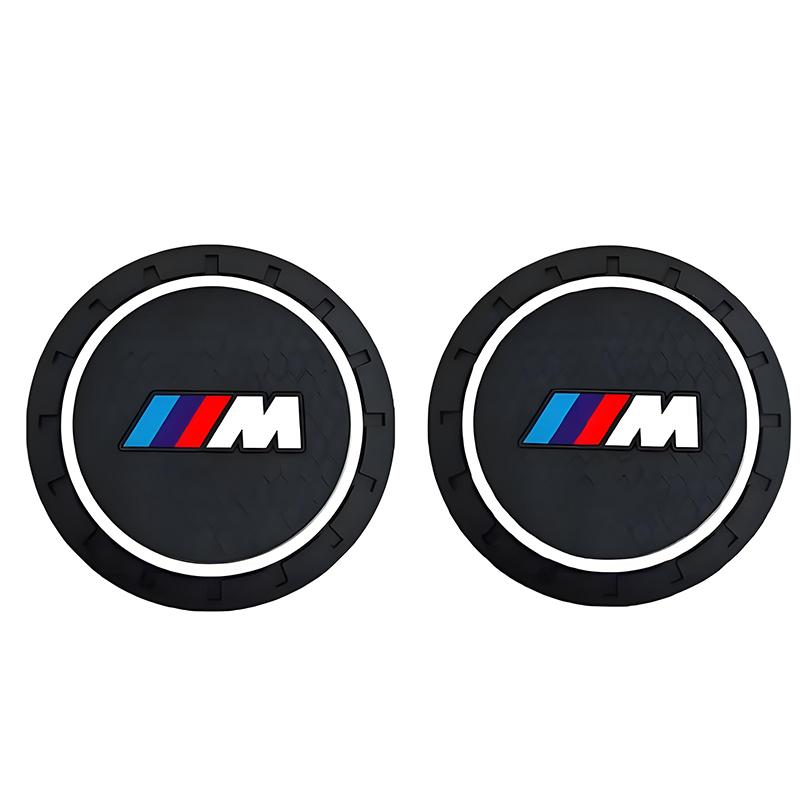 1/2pcs Non-slip Car Water Cup Pad Coaster For BMW X3 X5 M5 M3 E46 E90 E60 F10 E39 F30 E36 G30 E87 E70 M2 M4 M6 G20 G30 X1 X2 X6 CVB2