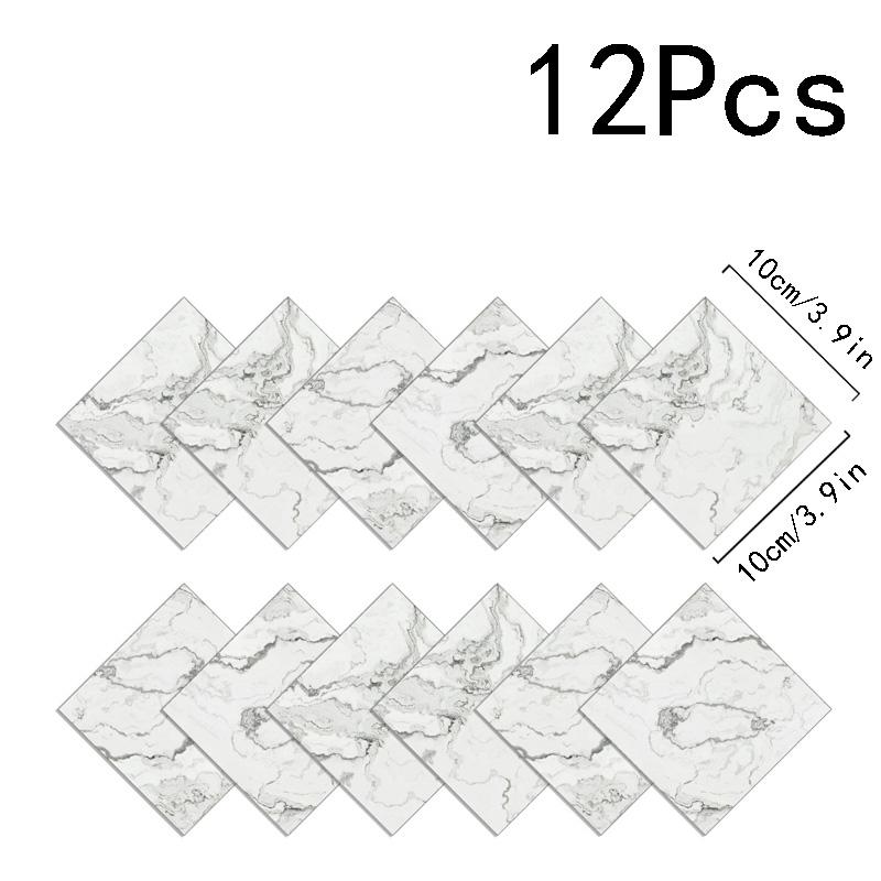 12 шт./компл., искусственные обои, украшение для дома, мраморная плитка, гостиная, ванная комната, наклейка на стену, водонепроницаемая