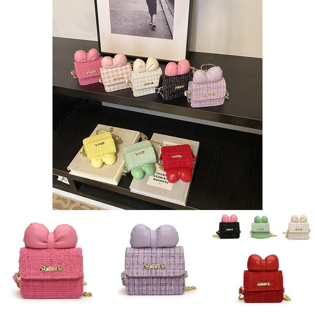 Сладкое Сердце Бант Детская Сумка Современный Шик Дизайн Цепочки Дышащая ПУ Сумка Через Плечо Для Мальчиков И Девочек