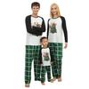 2025 Family Santa Plaid Patchwork Pajama Set