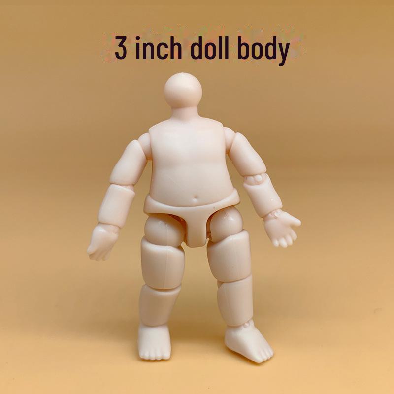 3-Inch BJD Doll with 6.3cm Body, Realistic Hands, Handmade Makeup & Princess Accessories