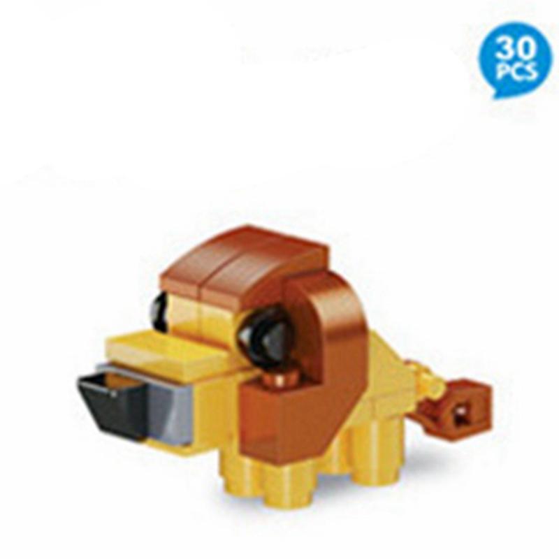 Фигурки животных MOC Милые маленькие жирафы носороги коровы Строительные кубики Игрушки идеально подходят для детей друзей Рождественская игрушка Подарки детям