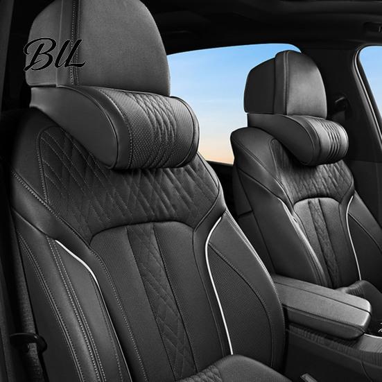Universal Vehicle Seat Pillow Car Headrest Neck Pillow, Memory Foam Ergonomic for Shoulder Slow Rebound Support Support, Cushion, Adjustable