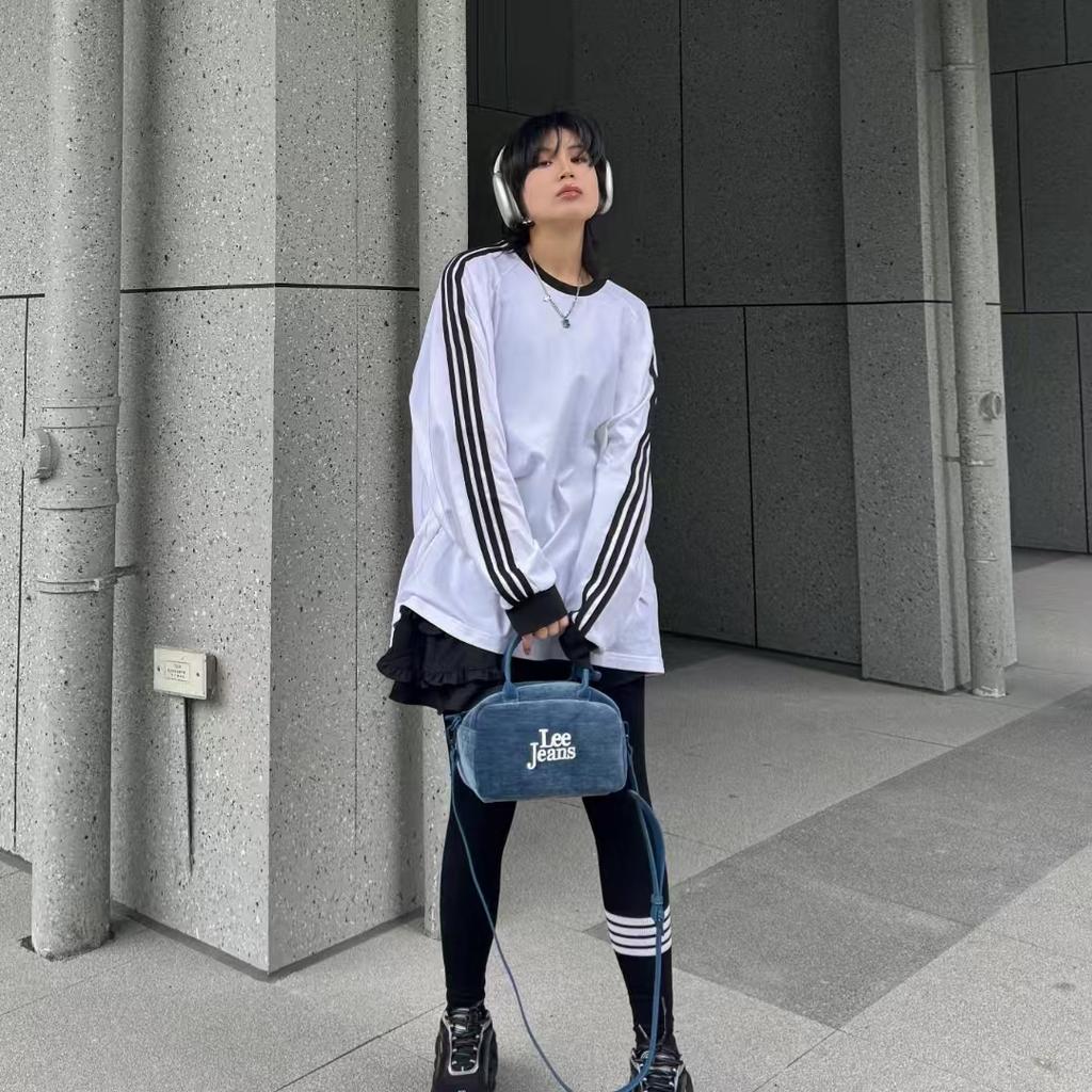 New Lee Fabric Crossbody Bag, Handbag Regular Women's Denim Blue LE240123M-5231