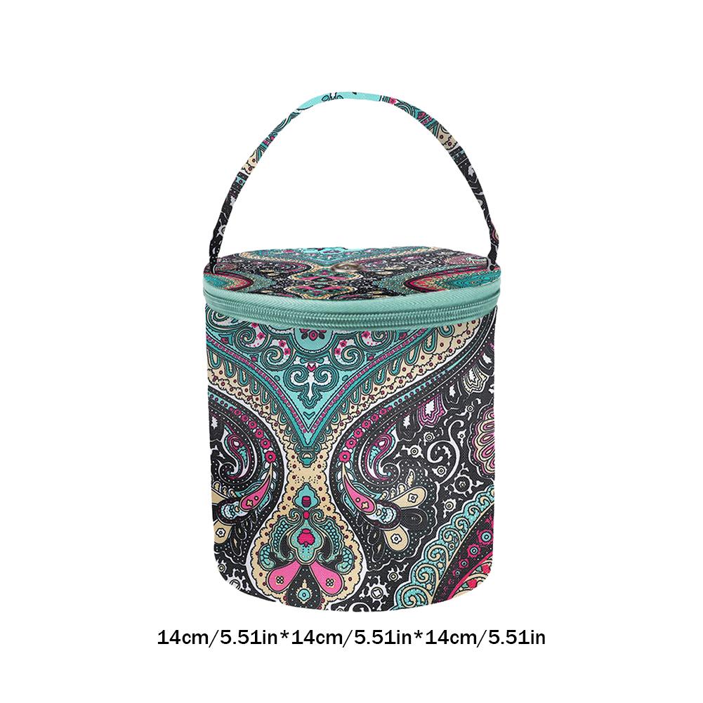 Упаковка для хранения пряжи и ниток, вместительная сумка-органайзер для пряжи для вязания крючком, водонепроницаемая ткань Оксфорд, легкая для швейных крючков