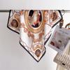 Retro Totem Printing Silk Scarf Square Scarf High-End Shawl Versatile Neck Small Square Scarf Headscarf