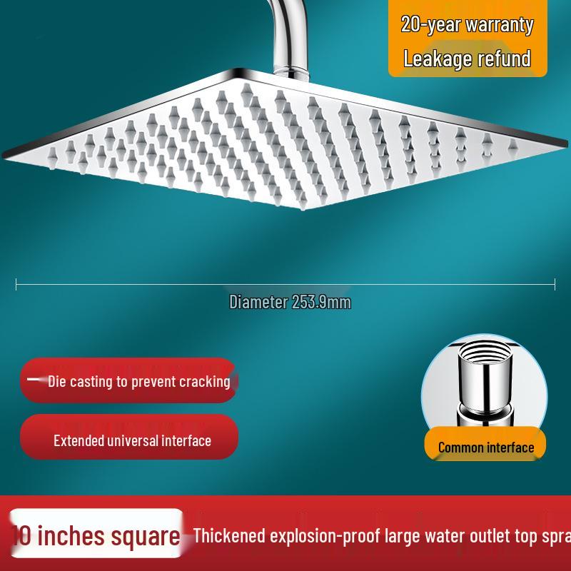 Насадка для душа с эффектом тропического дождя из нержавеющей стали 304 для домашних ванных комнат