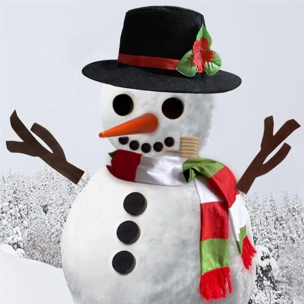 Scarf Snowman Dressing Making Kit Carrot Noses Christmas Snowman Kit Winter