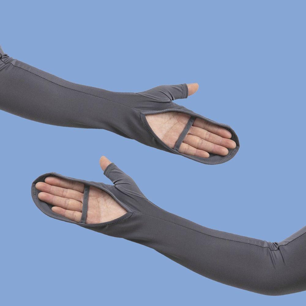 Breathable Ice Silk Arm Sleeves Sun Protection Arm Cover Men Women Basketball Running