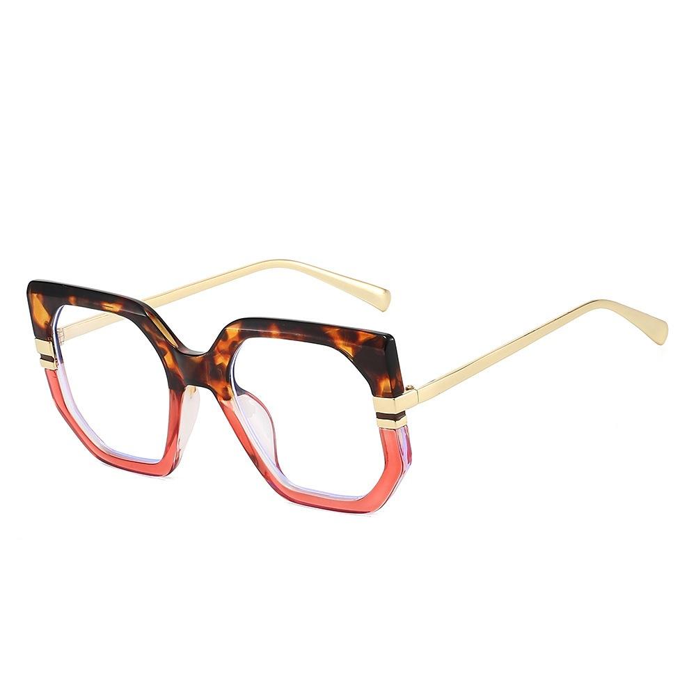 New fashion irregular large frame sunglasses ins personalized retro casual versatile street photo sunscreen travel sunglasses
