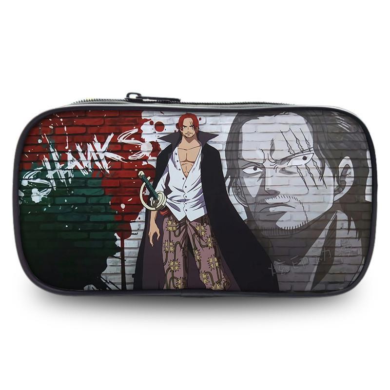 Одноразовый пенал с принтом аниме One Piece Луффи, однослойный, для хранения канцелярских принадлежностей, для учеников и офисного использования