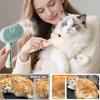 Cat Steam Brush 3 In 1 Self Cleaning Pet Grooming Tool Loose Hair Removal Dog Brush Anti-Static Reduces Shedding for Long Short Hair Pets