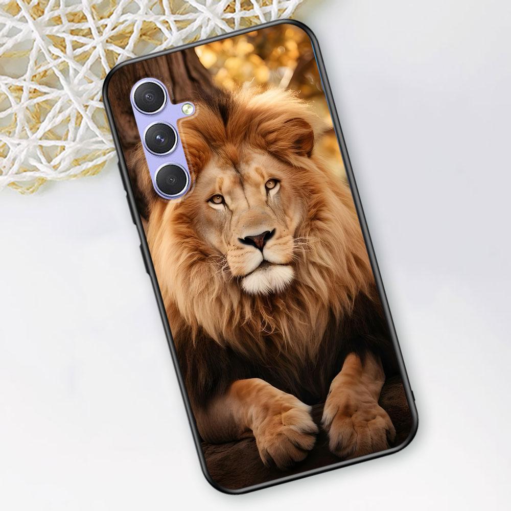 The Lion Case for Samsung Galaxy A51 A53 A54 A31 A52 A12 A13 A21s A22 A32 A11 A22 A33 A41 A52s A73 A14 A24 TPU Phone Cover