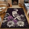 Multiple sizes Owl, flowers, full moon Carpet for Living Room Bedroom Sofa Home Decor Rus Non-slip Floor Mat Luxury Gift