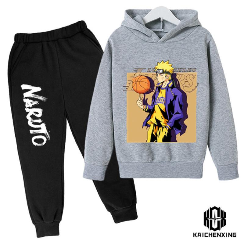 Cartoon Children's Naruto Hoodie Cute Boy Suit Children's Sportswear Spring and Autumn Fashion Sweatshirt Baby Suit