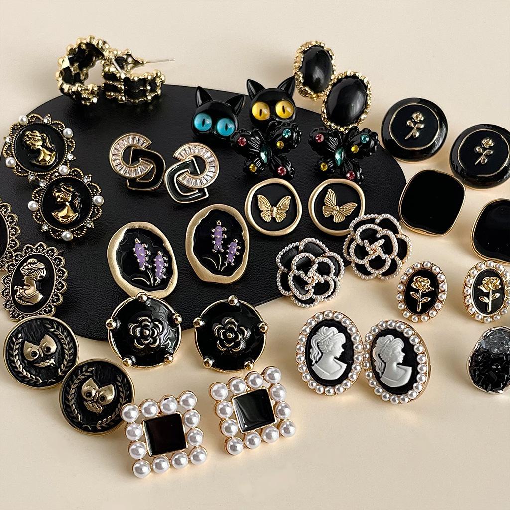 Ретро и модные женские серьги, квадратные серьги-капли масла, элитное чувство, модный темперамент, аксессуары для ушей