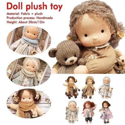 Кукла Вальдорф Ручная работа Мини Куклы для переодевания Мини Милая Кукла Эмаль Коренная Каваи Мягкие Набивные Плюшевые Игрушки Девочкам Детям Подарок на День рождения