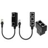 RJ45 1 Штекер на 3 Розетки Сетевой Разветвитель Ethernet LAN Кабель-Адаптер для Cat5, Cat5e, Cat6, Cat7 Прочный