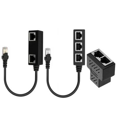 RJ45 1 Штекер на 3 Розетки Сетевой Разветвитель Ethernet LAN Кабель-Адаптер для Cat5, Cat5e, Cat6, Cat7 Прочный