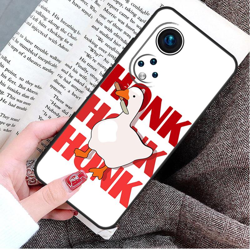 Мультяшный смешной гусь Чехол для Honor Magic 8 5 6 7 Lite Honor 200 400 Pro 50 70 90 X9d X9b X9c X9a X8c X8b Win RT