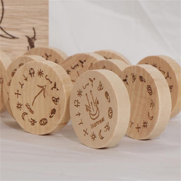 Набор деревянных рун Северный Рунический набор Рунические камни Рунические карты Таро Набор рунических камней