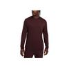 Nike Dri-FIT ADVA.P.S. FW24 Однотонная Удобная Универсальная Футболка с Длинным Рукавом Мужские Топы Бордовый FZ0991-652